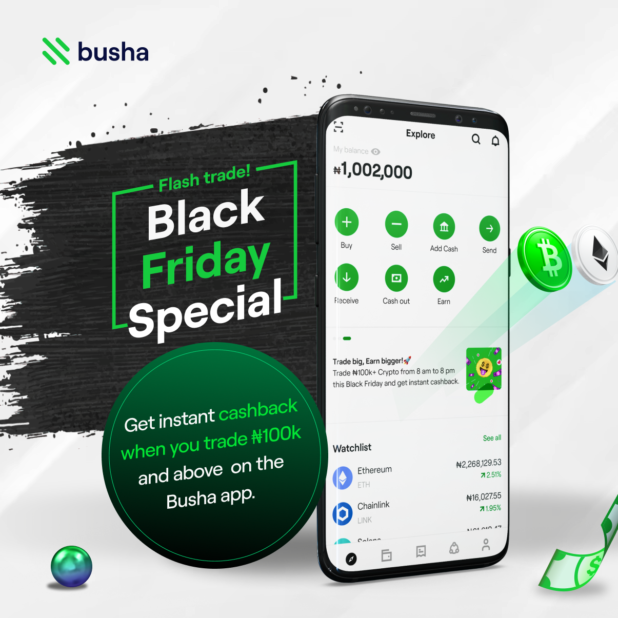 Explore the Power of Crypto Trading this Black Friday with Busha 