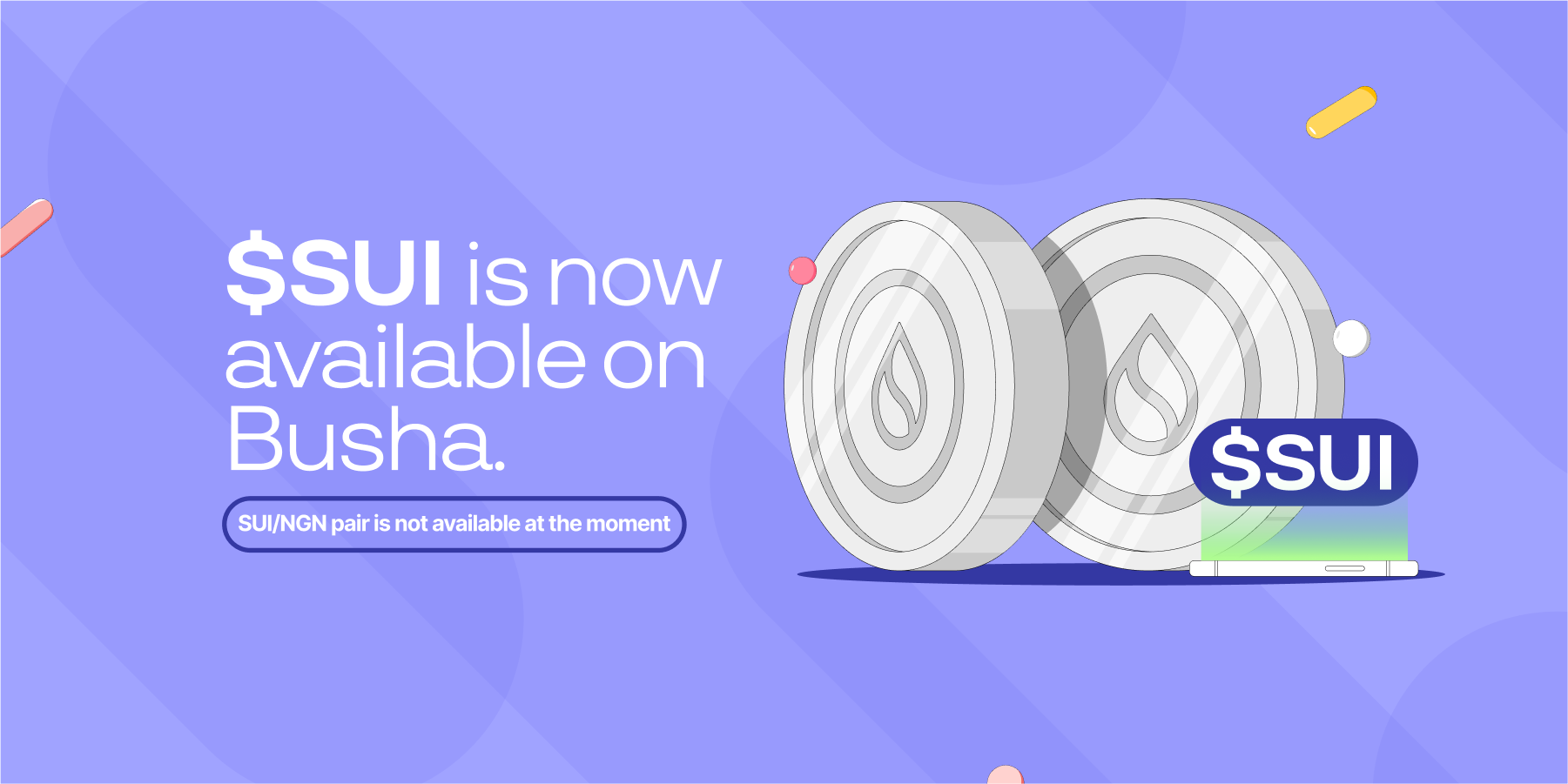 Busha Lists $SUI